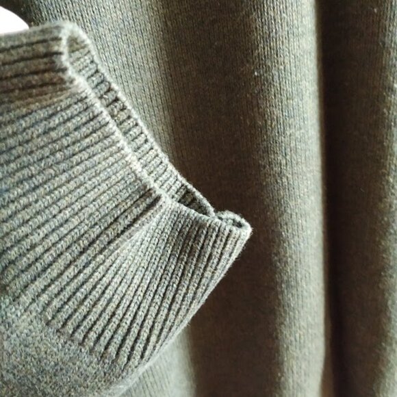 XL🧥Denver Hays vintage olive green sweater cotton blend - Picture 3 of 6